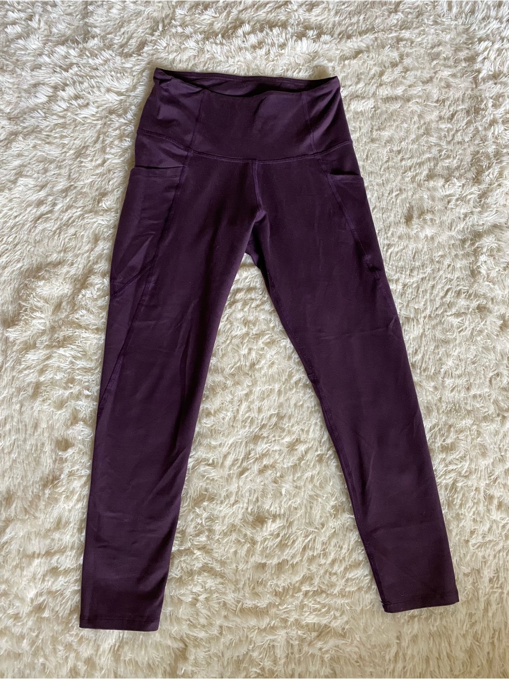 High-Waist Purple Leggings